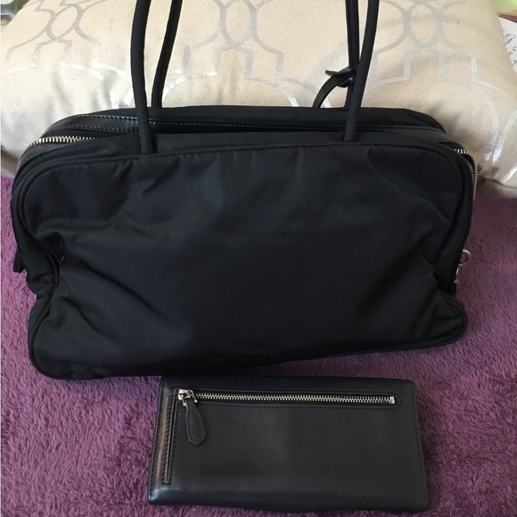 Authentic Vintage Prada Italy Shoulder Bag & Vintage Black Leather Prada Wallet - Picture 12 of 12